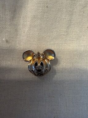 Pandora Silver Mickey Mouse Charm with Gold Highlights